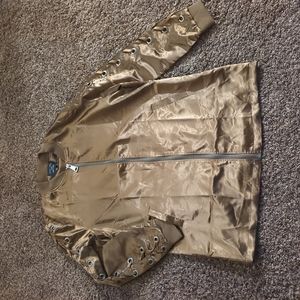 Brand New Silk Olive Green Women's Jacket